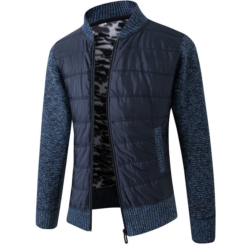 Herren Übergangsjacke mit Stehkragen und strukturiertem Design Aliams