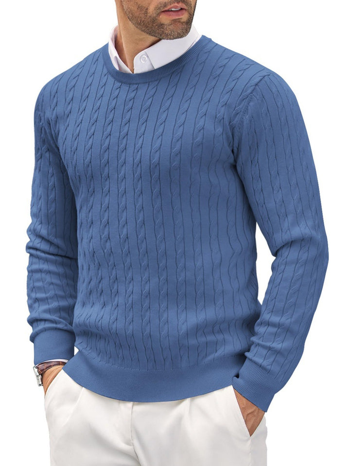 Herren Strickpullover mit Fischgratmuster Aliams