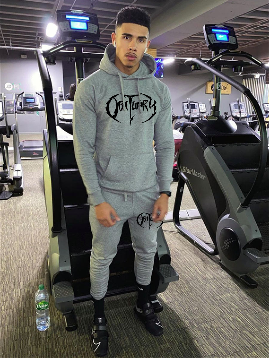 Herren Sweatshirt und Jogginghose Set mit auffälligem Logo Aliams