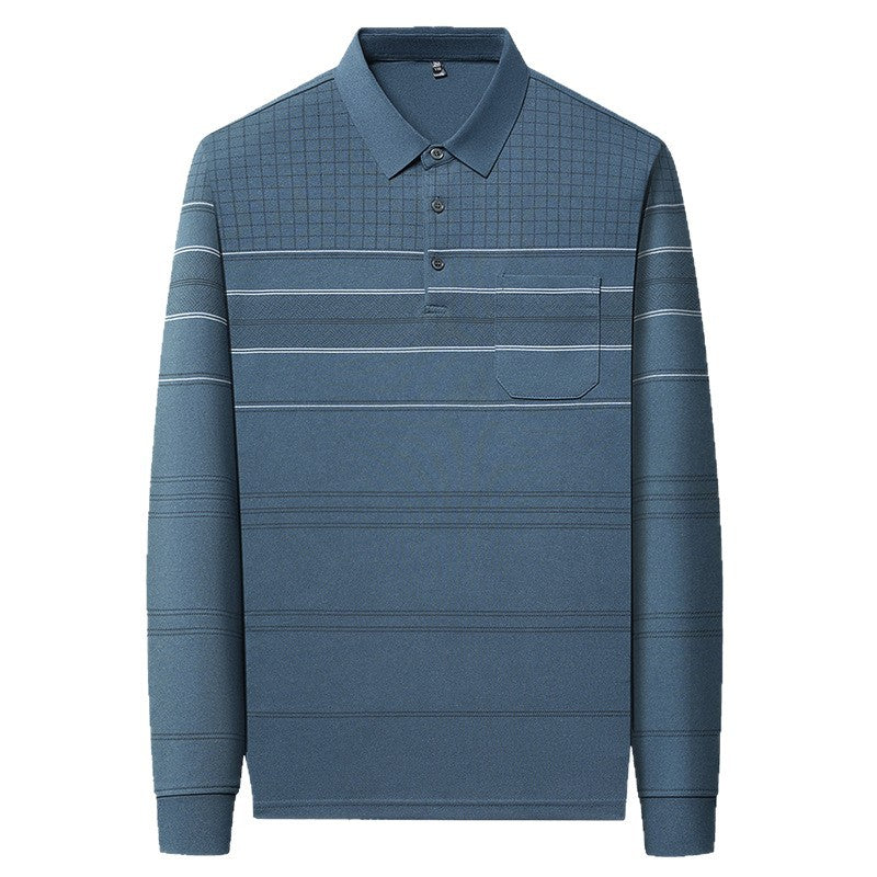 Herren komfortables Poloshirt mit strukturiertem Design und eleganten Details Aliams