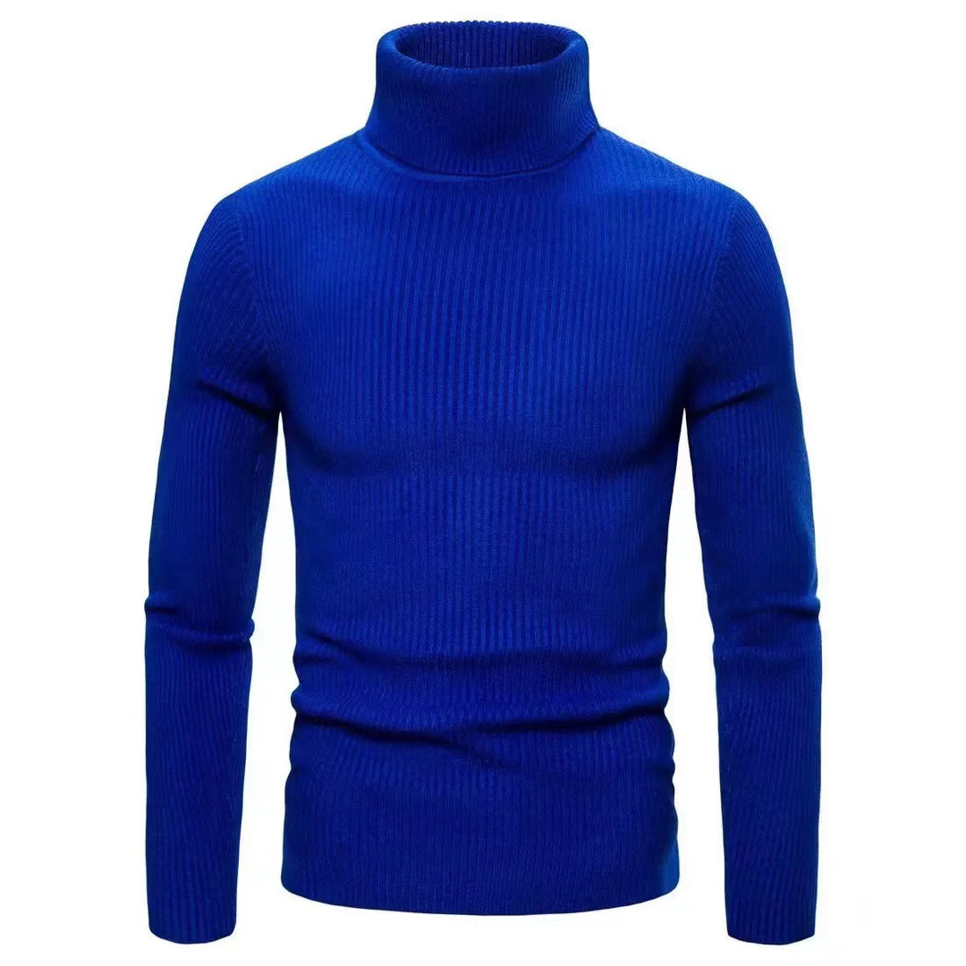 Herren Stehkragen Pullover aus ribbeltem Strick Aliams