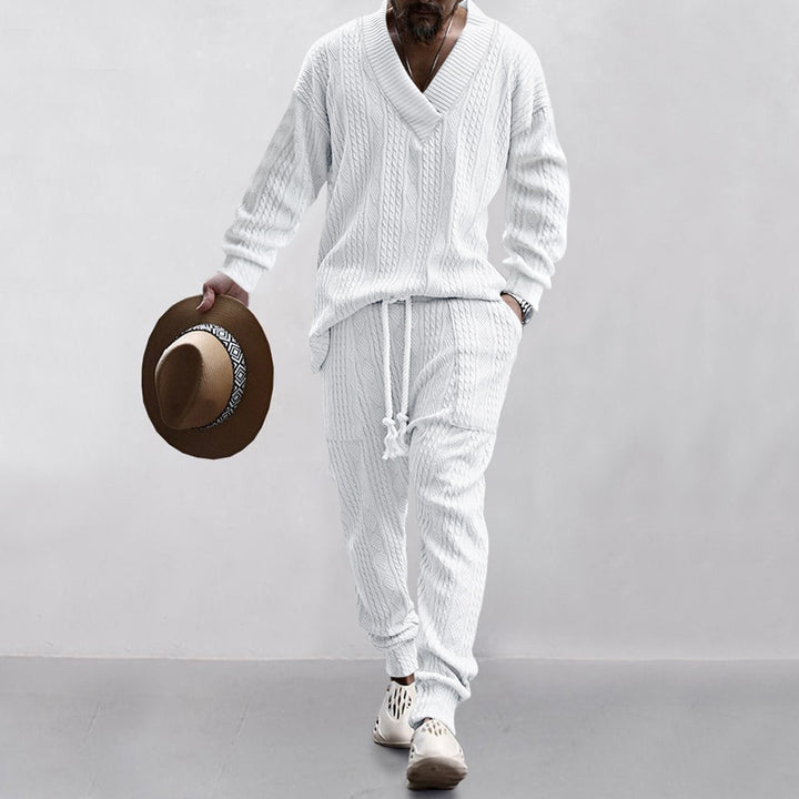 Herren Strickjacke und Hose Set Aliams