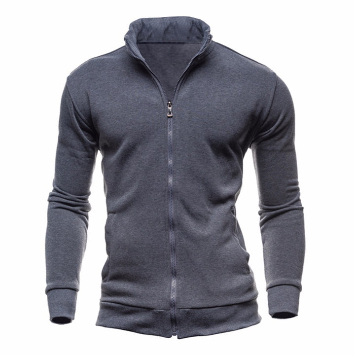 Herren sportlicher Stehkragenpullover Aliams
