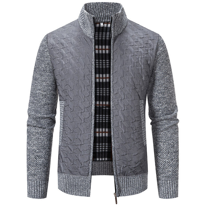 Herren Übergangsjacke mit hohen Kragen und gesteppter Innenseite Aliams