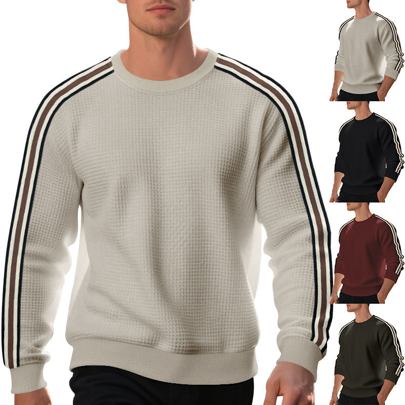 Herren Sportlicher Sweatshirt mit strukturiertem Design und seitlichen Streifen Aliams