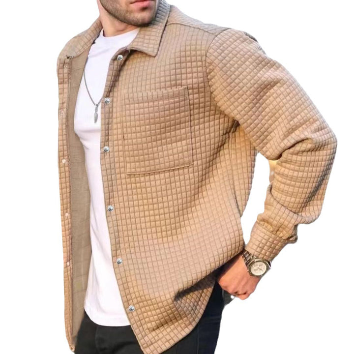 Herren strukturierte Overshirt Jacke Aliams