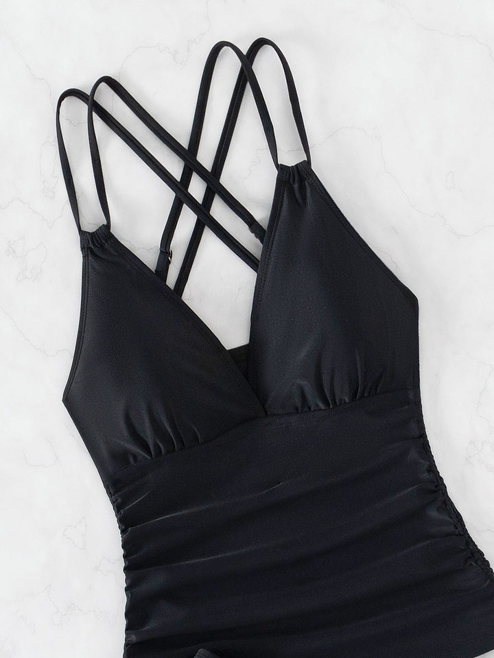 Aliams | Tankini-Badeanzug mit Überkreuzten Trägern
