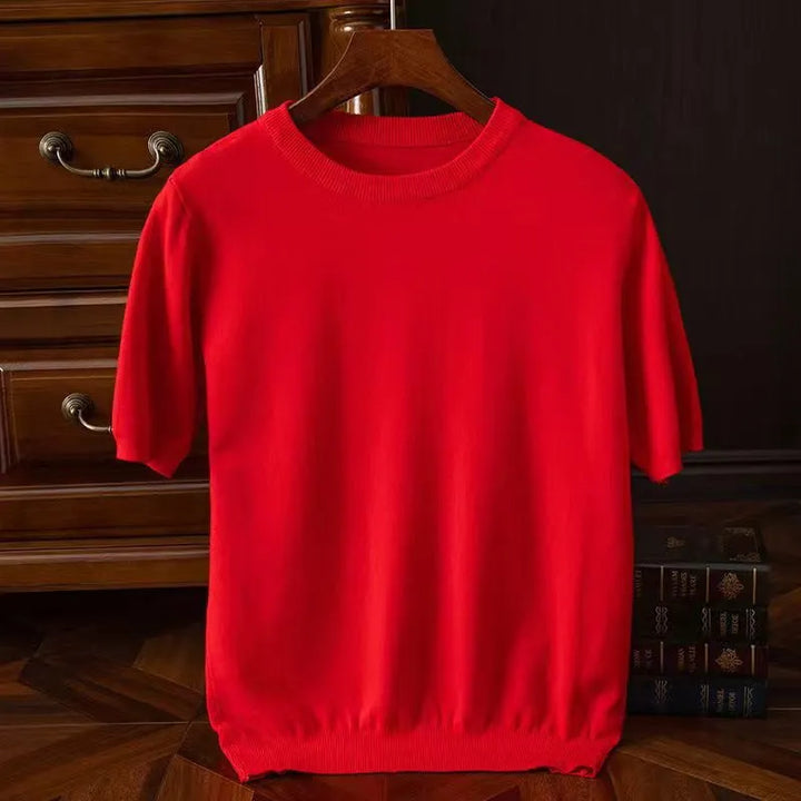 Aliams | Kaschmir Kurzarm T-Shirt
