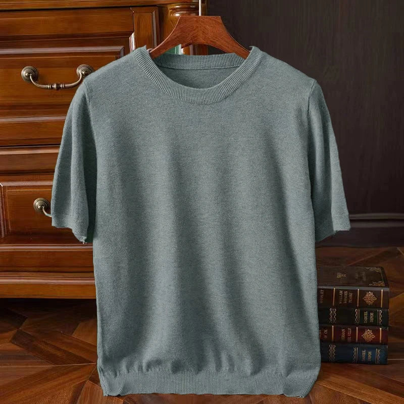 Aliams | Kaschmir Kurzarm T-Shirt