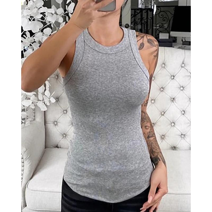 Aliams | Klassisches Körpergefühl Damen Ripp-Tanktop