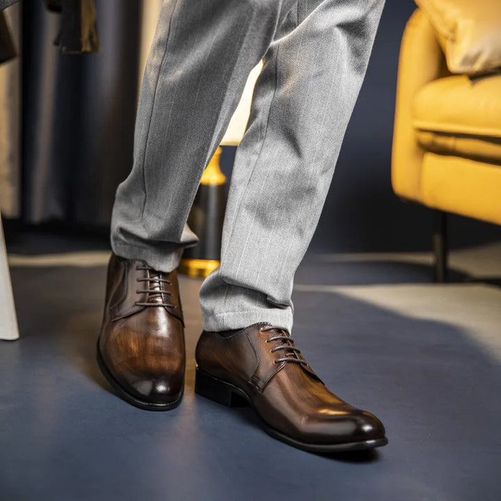 Aliams | Schnürschuhe Italiano Derbi Leder Anzugschuhe Herren