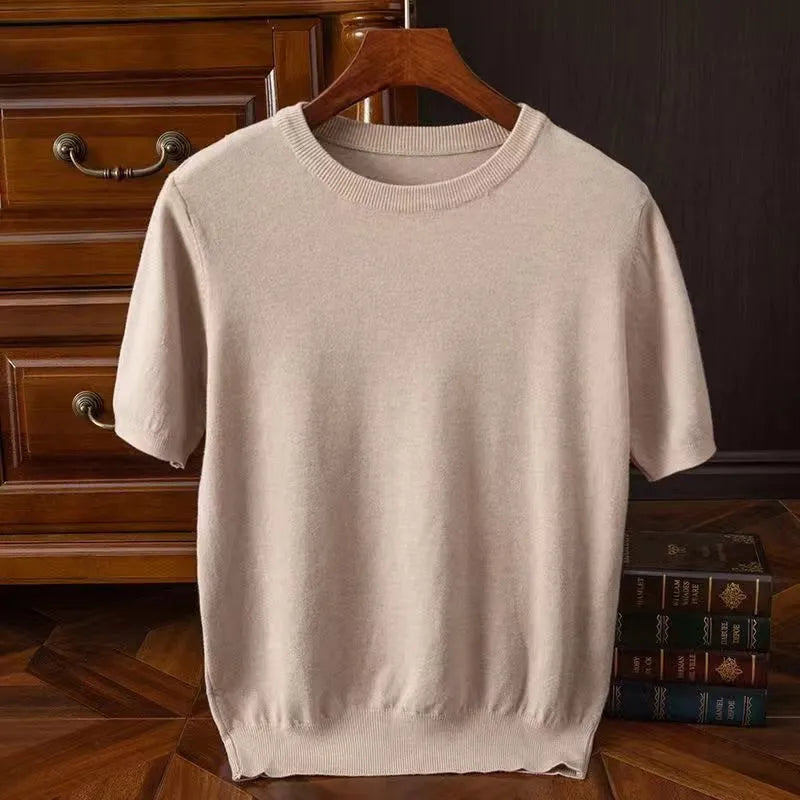 Aliams | Kaschmir Kurzarm T-Shirt