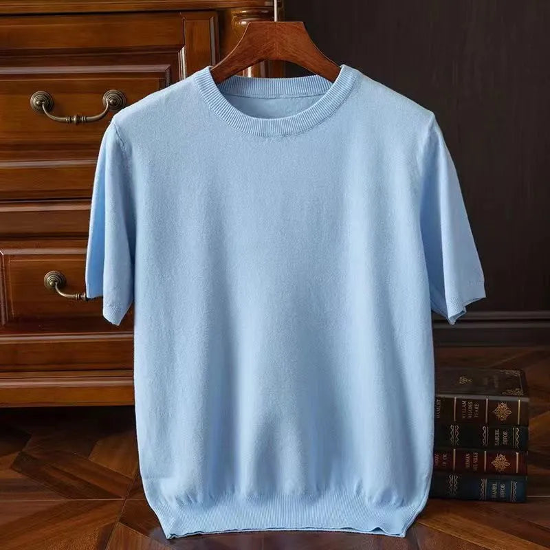 Aliams | Kaschmir Kurzarm T-Shirt