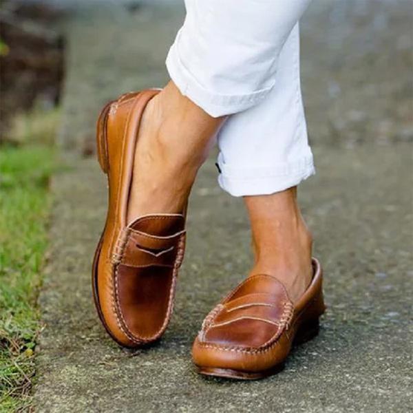 Aliams | Hochwertige Leder Orthopädische Slipper Bequeme und Unterstützende Damenschuhe