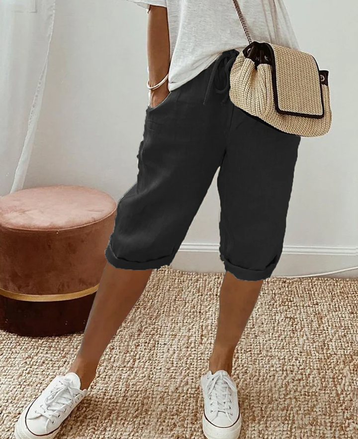 Aliams | Kurze Trendy Modische Kniehose für Damen