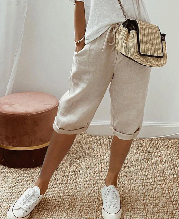 Aliams | Kurze Trendy Modische Kniehose für Damen