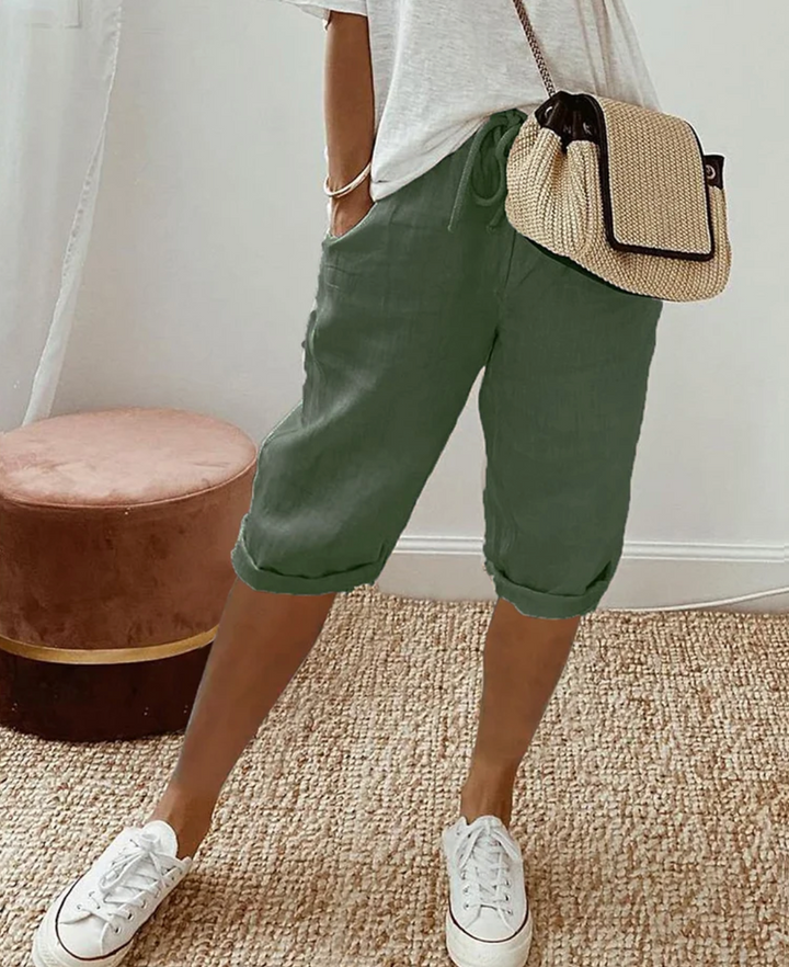 Aliams | Kurze Trendy Modische Kniehose für Damen