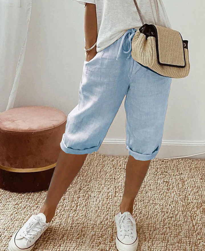 Aliams | Kurze Trendy Modische Kniehose für Damen