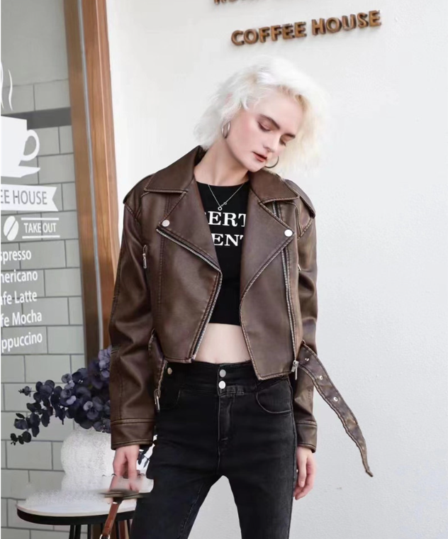 Aliams | Kurze Lederjacke Damen