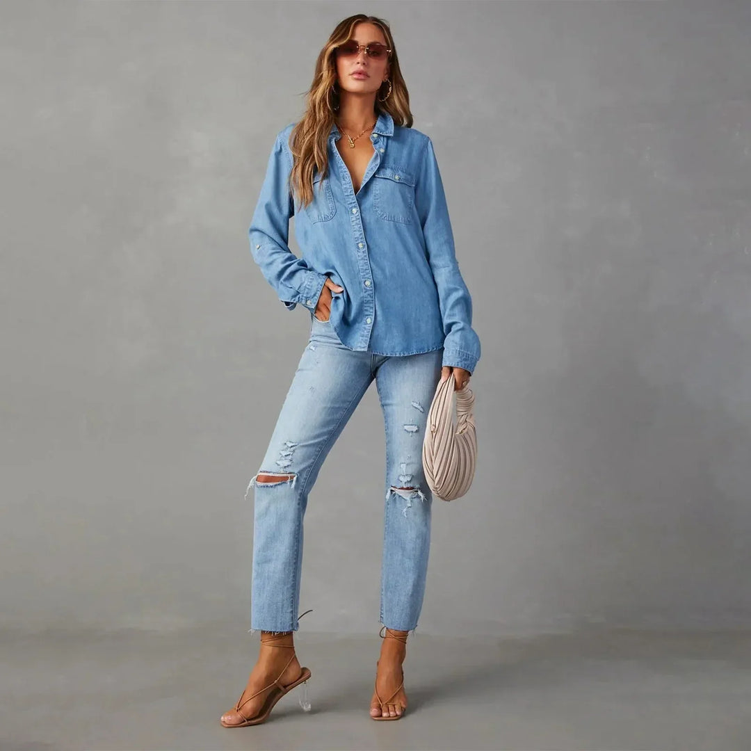 Aliams | Leichte Denim Hemden