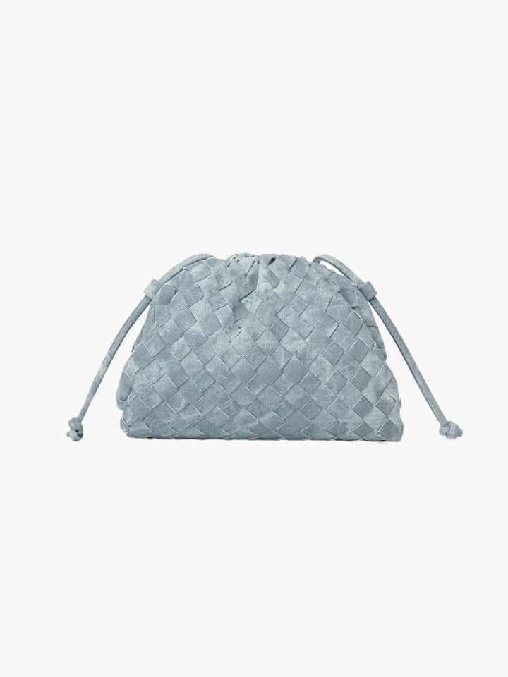 Aliams | Leder Umhängetasche für Damen Minimalistische Gewebte Tasche