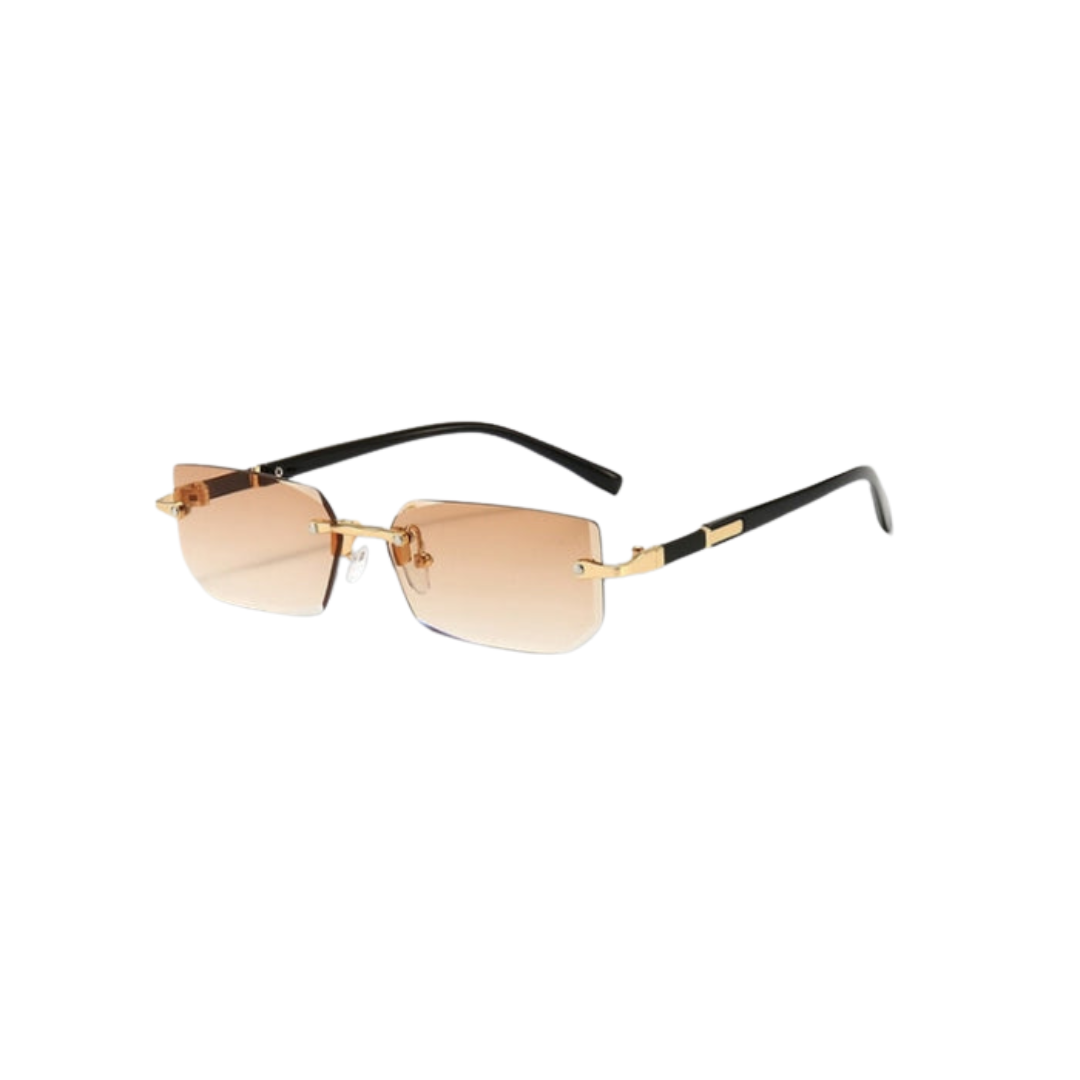 Aliams | Sonnenbrille Modern Rechteckig Rahmenlos Retro