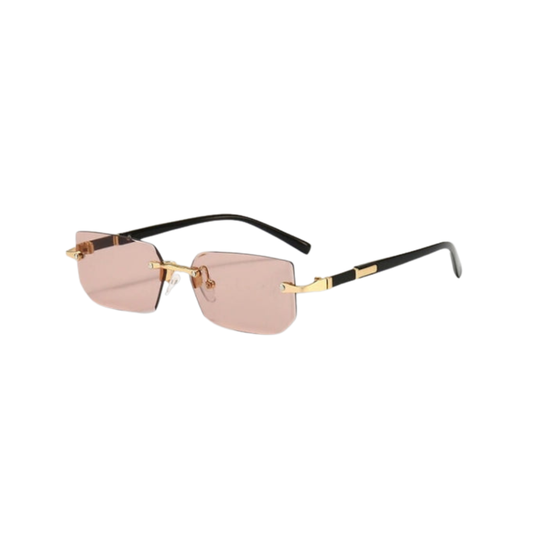 Aliams | Sonnenbrille Modern Rechteckig Rahmenlos Retro