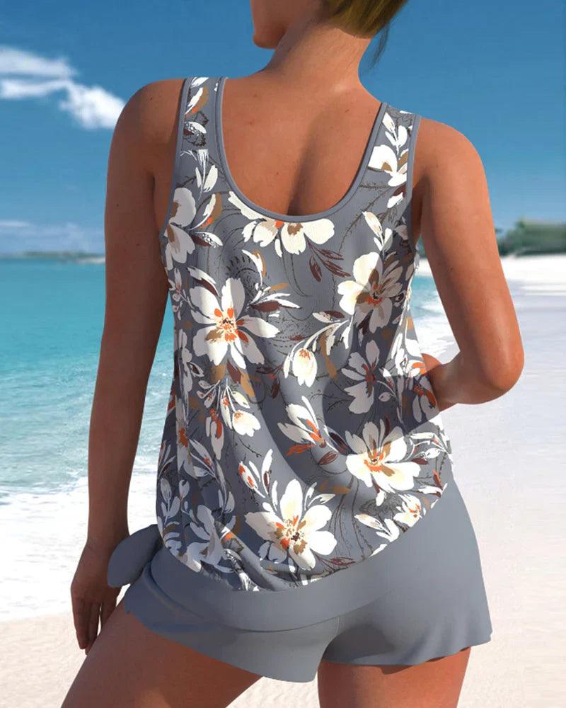 Aliams | Tankini Badeanzug Stylisches Zweiteiliges Badeanzug-Set