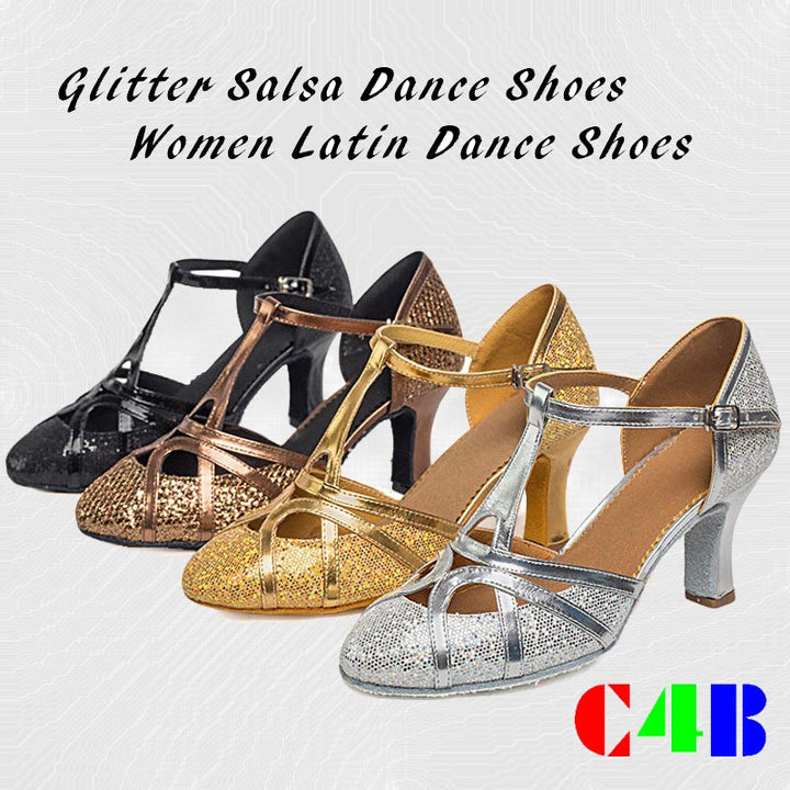 Aliams | Salsa Tanzschuhe Damen Latein Tanzschuhe 7Cm