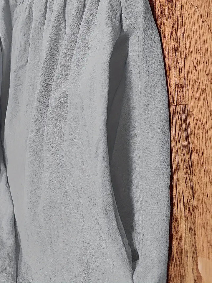 Aliams | Raffinierte Leinen Sommerkleid mit Praktischen Taschen