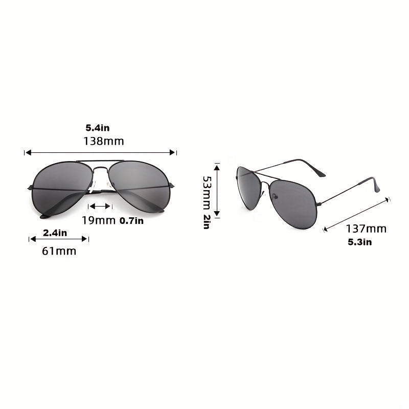 Aliams | Klassische Aviator-Sonnenbrille mit Goldenem Rahmen für Damen