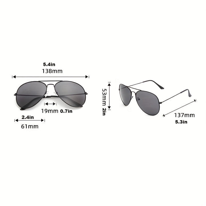 Aliams | Klassische Aviator-Sonnenbrille mit Goldenem Rahmen für Damen