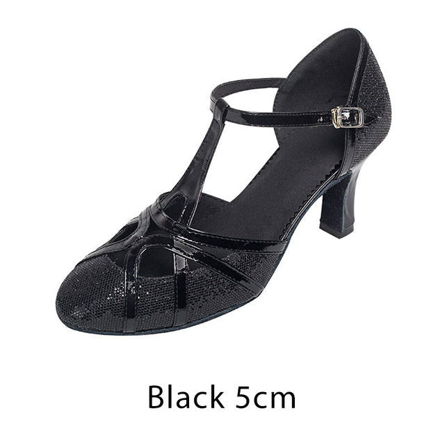 Aliams | Salsa Tanzschuhe Damen Latein Tanzschuhe 7Cm