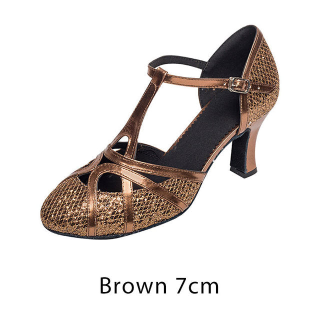 Aliams | Salsa Tanzschuhe Damen Latein Tanzschuhe 7Cm