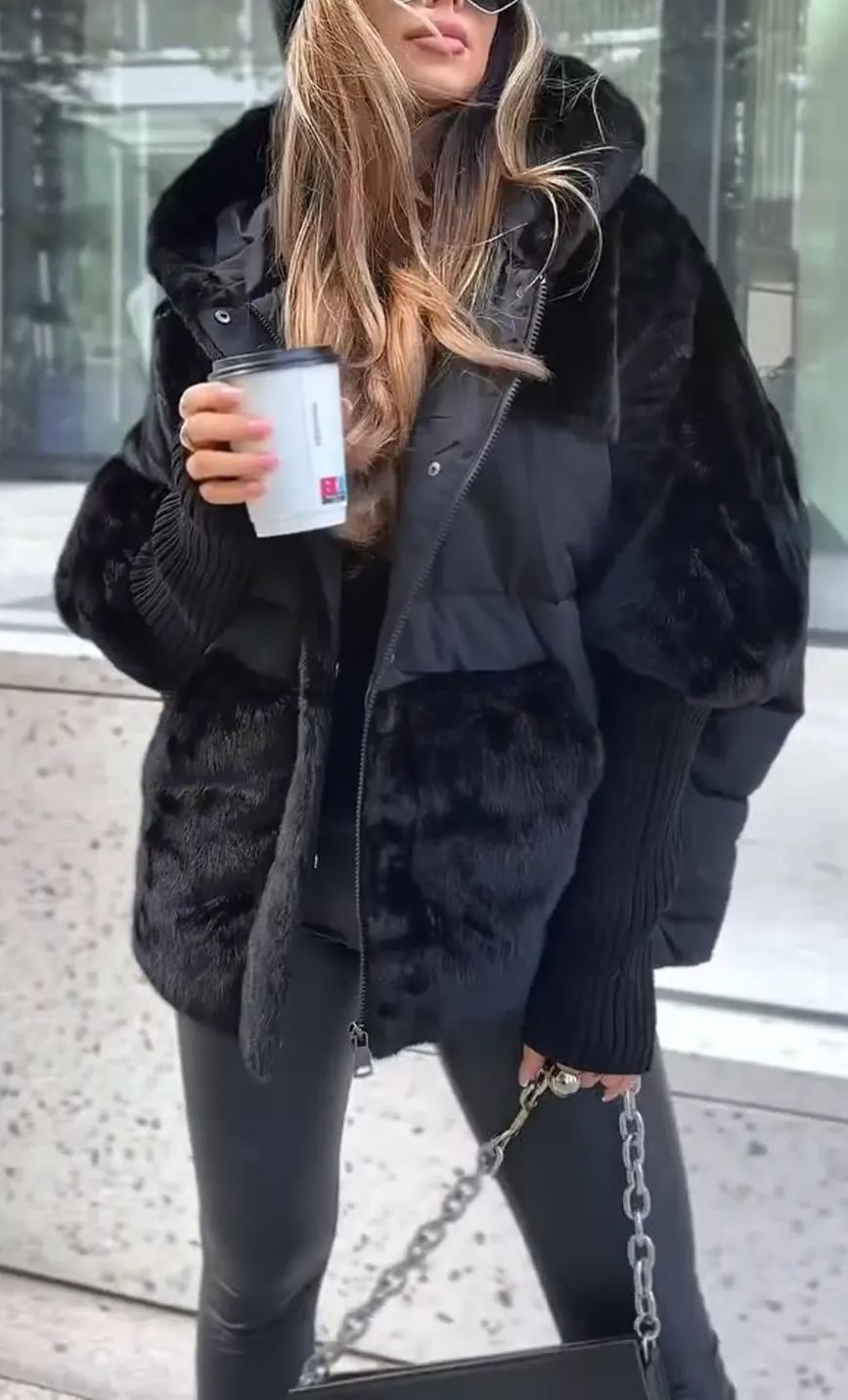 Aliams | Luxuriöse Moderne Bomberjacke mit Kapuze