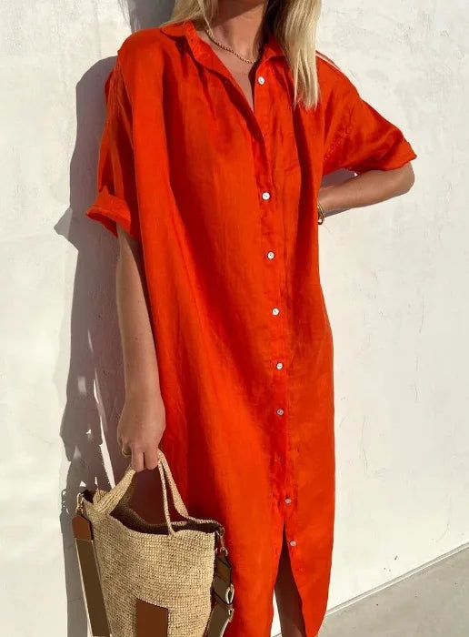 Aliams | Leinen Hemdkleid