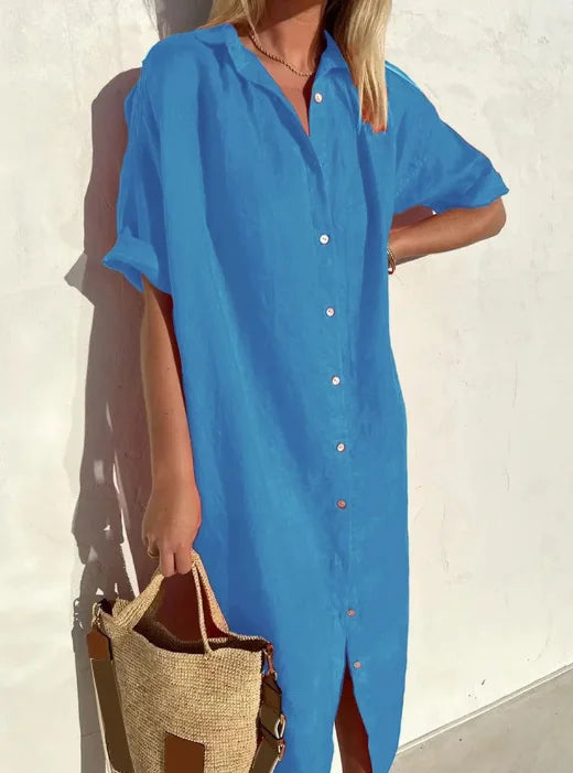 Aliams | Leinen Hemdkleid