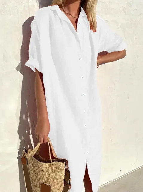 Aliams | Leinen Hemdkleid