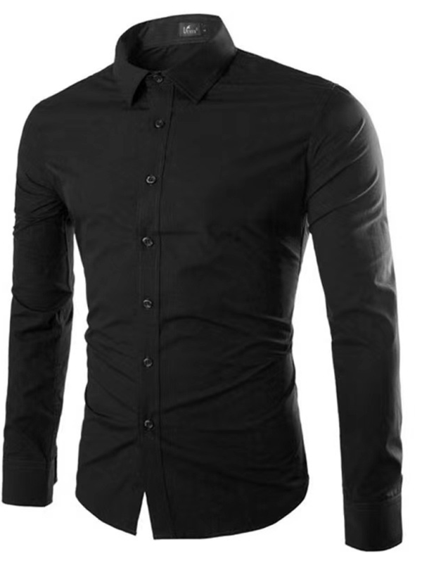 Aliams | Lässiges Bügelfreies Slim Fit Herrenhemd