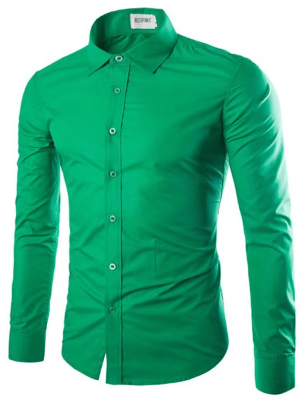 Aliams | Lässiges Bügelfreies Slim Fit Herrenhemd