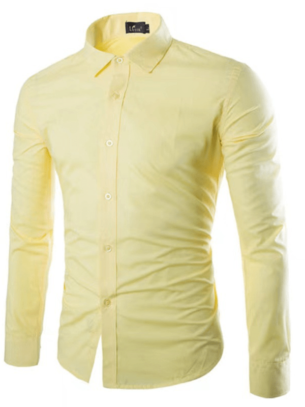 Aliams | Lässiges Bügelfreies Slim Fit Herrenhemd