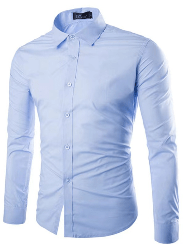 Aliams | Lässiges Bügelfreies Slim Fit Herrenhemd