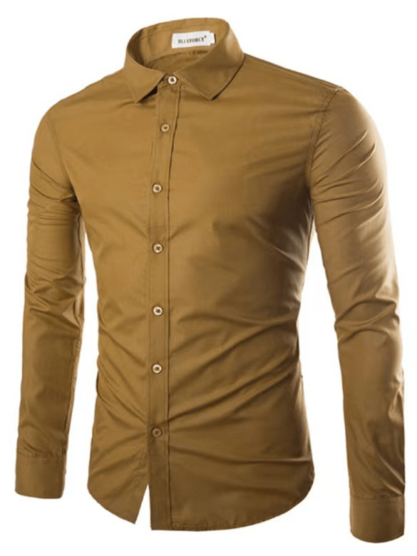 Aliams | Lässiges Bügelfreies Slim Fit Herrenhemd