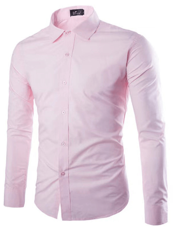 Aliams | Lässiges Bügelfreies Slim Fit Herrenhemd