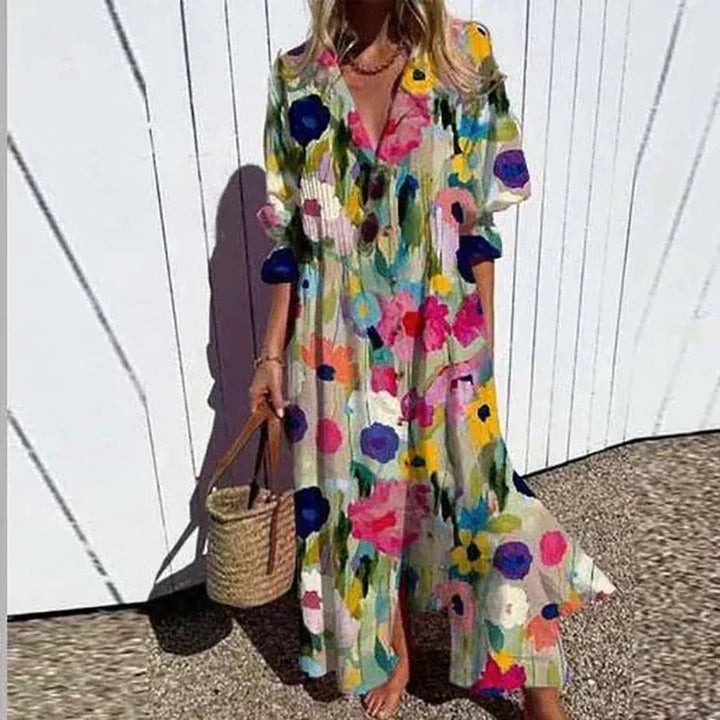Aliams | Klassisches Boho Maxi Kleid