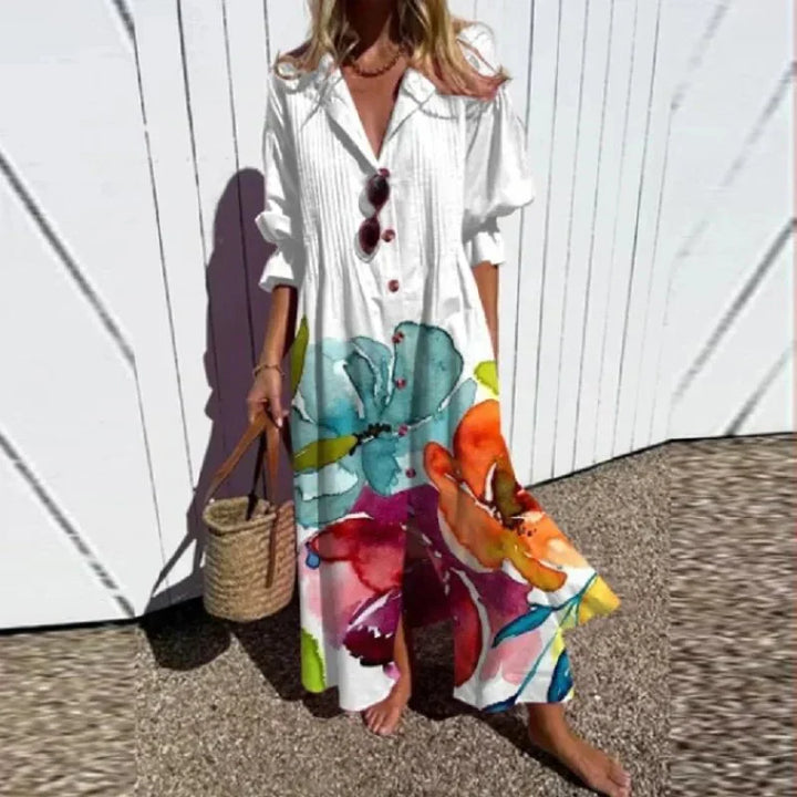 Aliams | Klassisches Boho Maxi Kleid