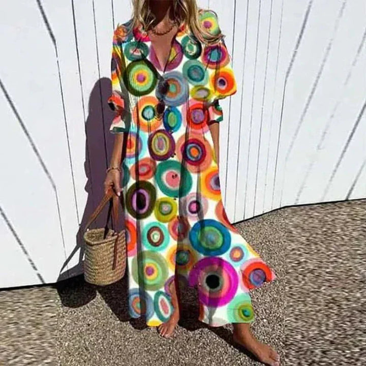 Aliams | Klassisches Boho Maxi Kleid