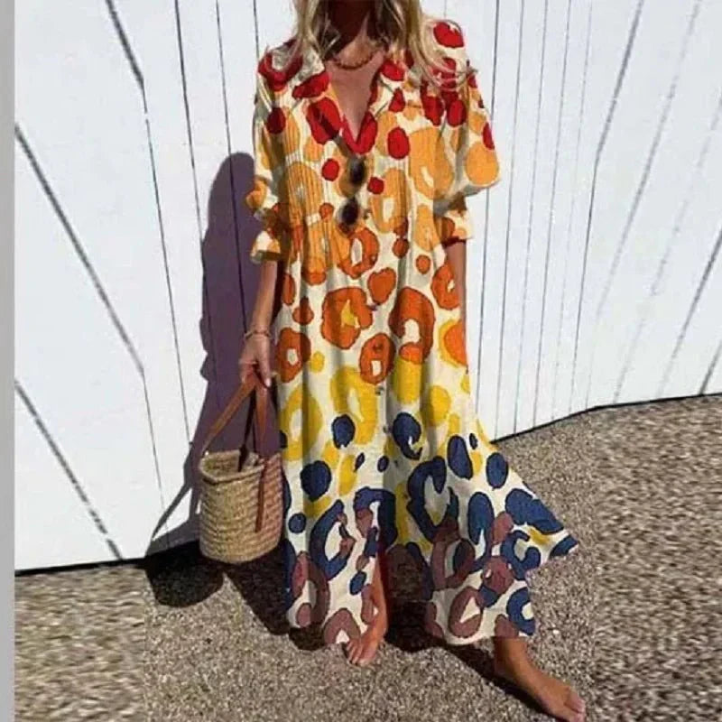 Aliams | Klassisches Boho Maxi Kleid