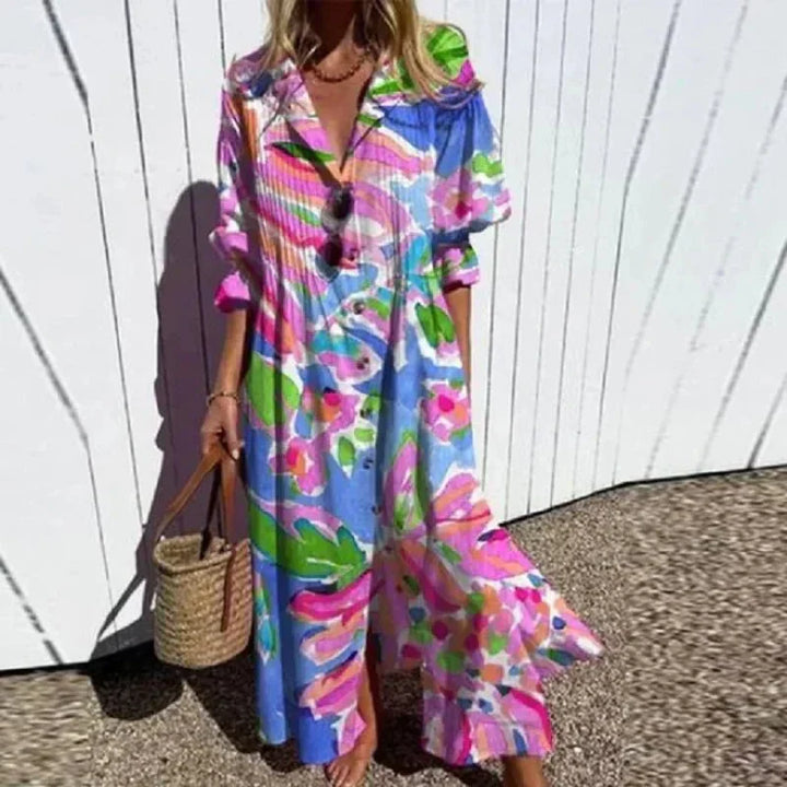 Aliams | Klassisches Boho Maxi Kleid