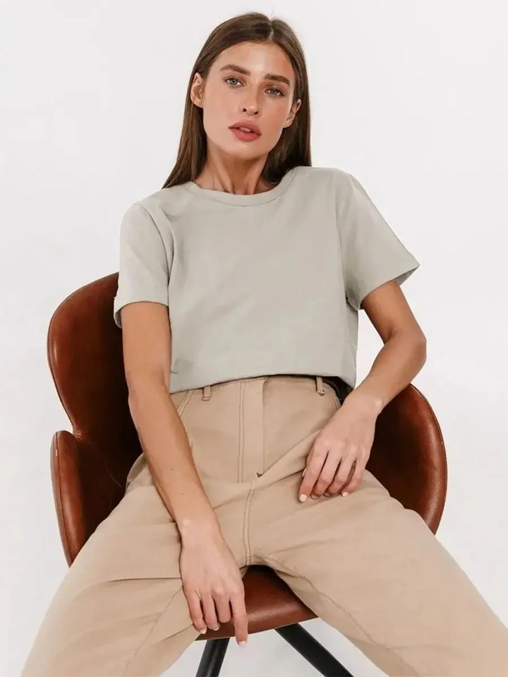 Aliams | Klara Damen-T-Shirt Aus 100% Baumwolle
